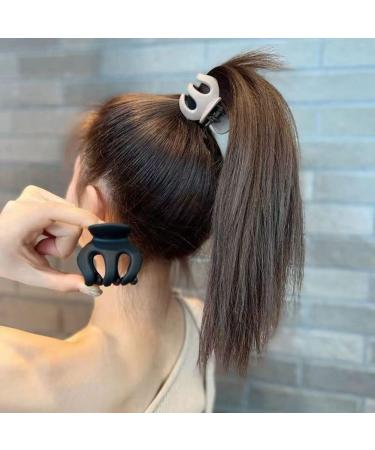 Jasni 10pcs Multicolor Combined Matte Nonslip Big Hair Claw Clips shark Catch clip Women Fashion Hair Styling Accessories Flower Hair Clips - Buy Online on GoSupps.com