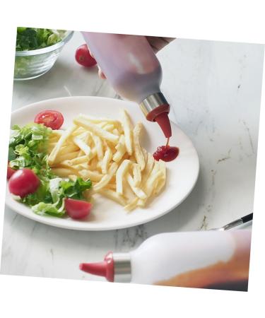 Mikinona Ketchup Dispenser Salad Dressing Container 3pcs Color Storage Kitchen Ketchup Bottle Salad Squeeze Random re-usable - Buy Online on GoSupps.com