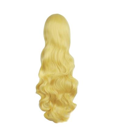 MapofBeauty 31/80cm Gold Long Curly Hair Anime Costume Wig | Fashion Wigs for Cosplay & Parties - International Shipping Available - Buy Online on GoSupps.com