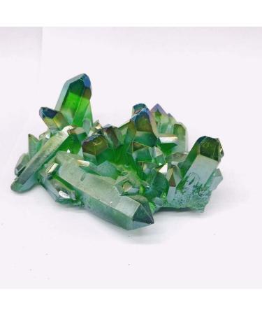 Natural Angel Quartz Green Aura Titanium Crystal Cluster Stone 200g-500g Suitable for Furniture Decoration Crystal Cluster (Color : 1pc 370g-430g) - Buy Online on GoSupps.com