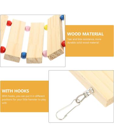 PATKAW Hamster Climbing Ladder Hamster Cage Bridge Ferret Cage Ladder Wood Chew Ladder Squirrel Climbing Ladder Guinea Pig Ramp Pet Toy Pet Cage Ladder Toy Widen Platform Climbing Wooden - Buy Online on GoSupps.com