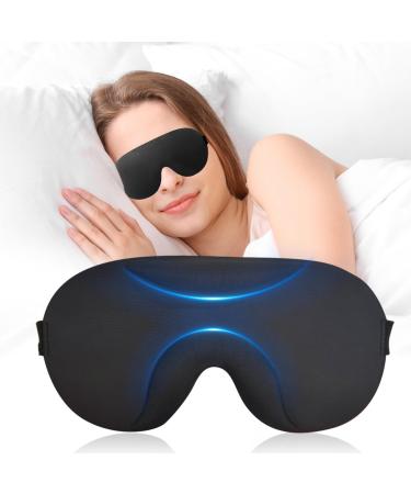 Sleep Mask for Side Sleeper Soft Breathable Eye Cover for Women Men 3D Contoured Cup Sleeping Mask & Blindfold Soft Comfort Eye Shade Cover for Travel Yoga Nap