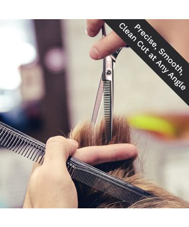 Professional Hair Thinning Scissors - 6.5inch Texturizing Shears for Home Hair Cutting - Razor Edge Stainless Steel - Silver Finish - Buy Online on GoSupps.com