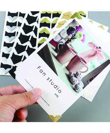 120pcs Self Adhesive Paper Photo Corner Stickers for Scrapbooking  Photo Book  Personal Journal & Diary Adhesives (White) - Buy Online on GoSupps.com