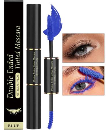 Mascara imperm able l'eau longue dur e volumisant allongeant rel chant imperm able maquillage pour mariage f te sortie de nuit Halloween bal double t te bleu - Buy Online on GoSupps.com