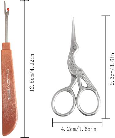RLECS 5pcs Seam Ripper & Stork Embroidery Scissors Set - Sewing Tool Kit and Accessories - Buy Online on GoSupps.com