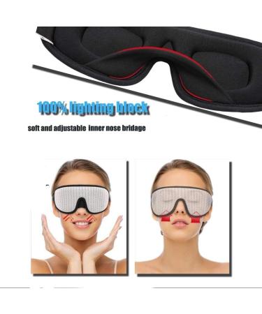 LEEKEN 3D Sleeping Eye Mask - Ultimate Light Blockout Sleep Mask for Men & Women | Cool Sports Fabric Ideal for Travel Naps & Night Sleeping - Comfortable & Breathable (Mesh Grey - Buy Online on GoSupps.com