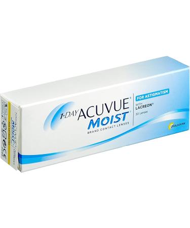 Acuvue Moist 1-Day Daily Lenses for Astigmatism - -3.75 DPT UV Protection 30 Count - Comfortable & Moisturizing Contact Lenses - Buy Online on GoSupps.com