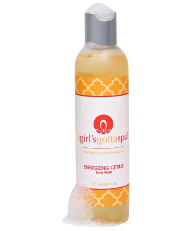 A Girl's Gotta Spa! Sulfate-Free Natural Body Wash Citrus Essential Oils 100% Vegan Cruelty-Free Moisturizing Shower Gel