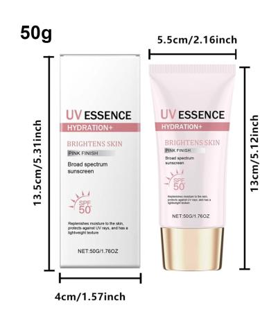 Moisturizing Sunscreen SPF 50+ 50g Daily Facial Sunscreen Skin Sunscreen With SPF 50+ Providing Immediate Effective UVA + UVB Protection Sun Protection Cream Face Sunscreen For Women - Buy Online on GoSupps.com