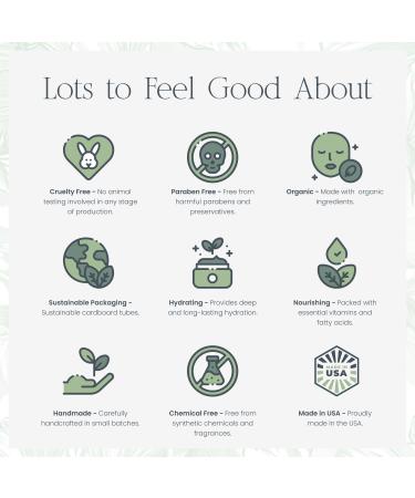 Organic Unscented Tallow Lip Balm - Hydrating Grass Fed Jumbo Size 0.5 oz | Sustainable Packaging - Buy Online on GoSupps.com