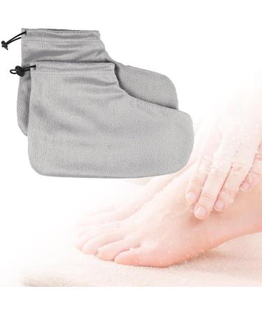 2 Paires De De Cire De Paraffine pour Les Pieds Les Mains Traitement Thermique Soins De Peau en Coton Outils d'art des Ongles Chaussons De Cire Spa pour Les Pieds Gris - Buy Online on GoSupps.com