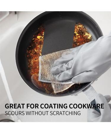 Foodypopz Kitchen Rag Wire Dishwashing Rag Foody Popz Wire Rag Kitchen Cloths for Cleaning Counters Multipurpose Wire Dishwashing Rags for Wet and Dry for Kitchen Sinks (20pcs) - Buy Online on GoSupps.com