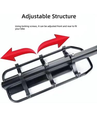 ZTZ Rear Bike Rack - 110 lbs Capacity, Quick Release, Easy to Install | Black - Buy Online on GoSupps.com