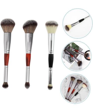 WOONEKY 3pcs Double-ended Makeup Brush Eyeshadow Applicator Double- Head Eyeshadow Stick Artificial Fiber - Buy Online on GoSupps.com