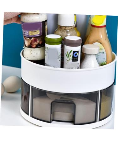 Zerodeko Cosmetic Containers 1pc Rotating Spice Rack To Rotate Household Swivel Frame 2 Tier Tray - Buy Online on GoSupps.com