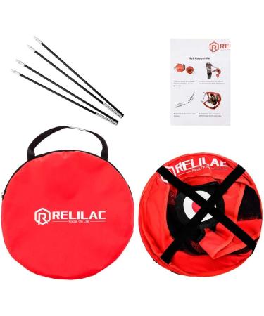 RELILAC Pop Up Golf Chipping Net - Indoor/Outdoor Target for Backyard Practice - Perfect Gift for Golfers - Red - Buy Online on GoSupps.com
