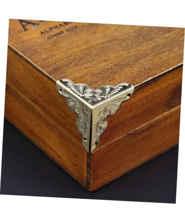 Angoily 90 pcs Box Retro Decor Metal Shelf Brown Decor Furniture Antique Jewelry Box Accessories Vintage - Buy Online on GoSupps.com