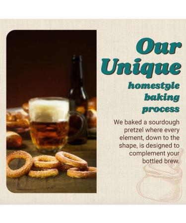 Unique Snacks Sourdough Craft Beer Pretzel Rings - Salted - 24 Pack | 2.12 Oz Each - Buy Online on GoSupps.com