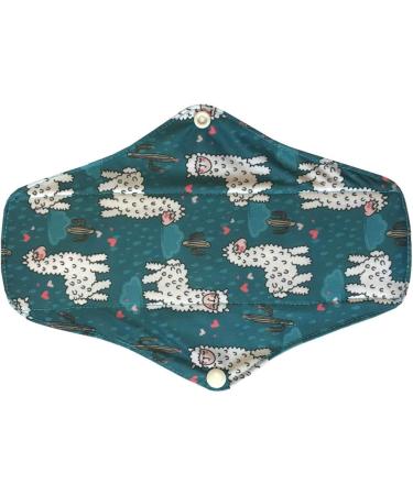 MUMBABY 6-Piece 25.4cm Regular Charcoal Bamboo Mama Cloth Menstrual Pads Blue M | Reusable Sanitary Pads - Buy Online on GoSupps.com