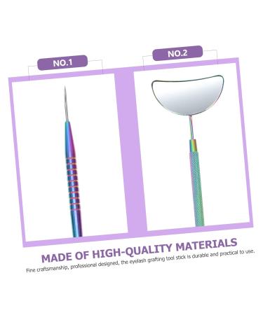 Beaupretty Eyelash Stick Set: Magnifying Makeup Lash Mirror for Extensions | 2 Colorful Auxiliary Mirrors | 18.8x5.8cm - Perfect Beauty Tool for Grafting - Buy Online on GoSupps.com