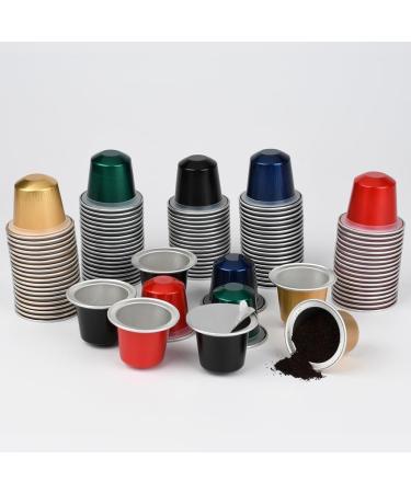 Capsules de Caf Vides en Aluminium Rechargeables Compatibles avec Les Dosettes de Caf pour Pr parer Vos Propres Tasses et Filtres (100 Dosettes + 100 Couvercles) - Buy Online on GoSupps.com