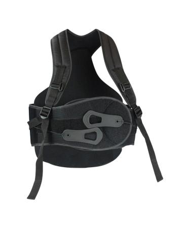 Brace Direct Rigid Posture Corrector TLSO Back Brace - Adjustable Support for Neck Shoulder Upper & Lower Back Pain Relief | Ideal for Kyphosis & Scoliosis - Universal Black - Buy Online on GoSupps.com