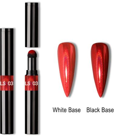 Roseflower 6 Sticks Air Cushion Chrome Powder Pencil - Holographic Nail Decoration | Shiny Metallic Effect for DIY Manicure | Durable Nail Art Tool - Buy Online on GoSupps.com