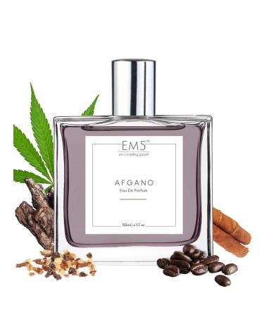 Em'5 Afgano Excellent Niche Perfume Spray For Men Experienced Fragheads Strong & Long Lasting Fragrance Amber Smoky Oud Wood Musculine Fragrance 50Ml.