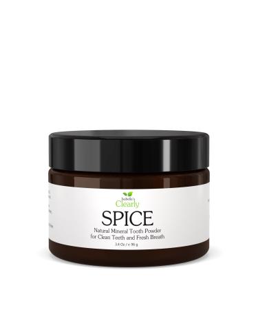 Isabella s Clearly Spice Remineralizing Tooth Powder | Teeth Whitening Natural Toothpaste Fluoride Free for Adults Kids Sensitive Teeth & Gums | Xylitol Baking Soda Clay Calcium Cinnamon Clove