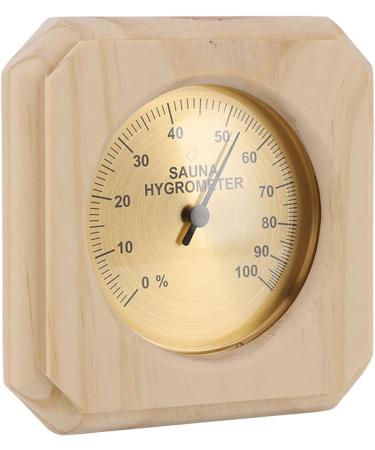 Premium Wooden Sauna Hygrothermograph | Accurate Wall-Mounted Hygrometer for Optimal Humidity & Temperature Control - Buy Online on GoSupps.com