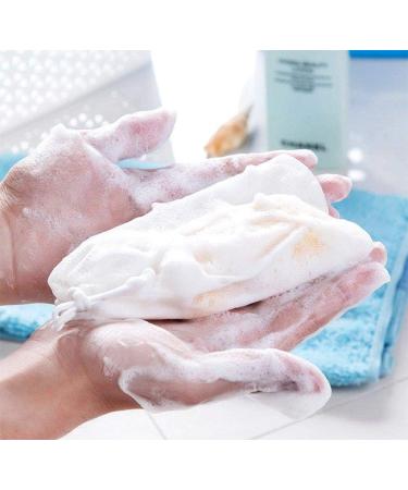 Wicemoon Soap Mesh Bag Foaming Net Double Layer Bubble Foam Net Soap Blister Mesh Sponge Soap Storage Pouch Bathroom Accessories - Buy Online on GoSupps.com