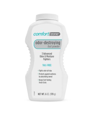 Odor Destroying Foot Powder with Corn Starch Heavy-Duty Odor & Moisture Protection