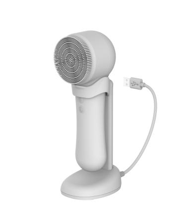 skn by conair Cryotherapy Advanced Facial Cleansing Brush, Featuring Ultra-Hygienic Silicone Brush Head and Cool Plate to Help Soothe Inflammation and Reduce Puffiness Cryotherapy Advanced Facial Brush