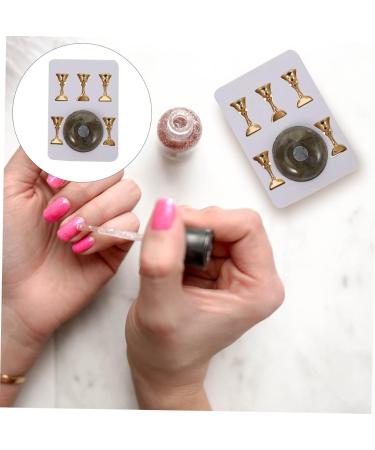 minkissy 1 Set Manicure Practice Base Nail Tip Practice Holder Diy Nail Art Stand Nail Tips Stand Base Manicure Training Holder Manicure Practice Holder Magnetic Represent Resin 3.5x3.5cm Black - Buy Online on GoSupps.com
