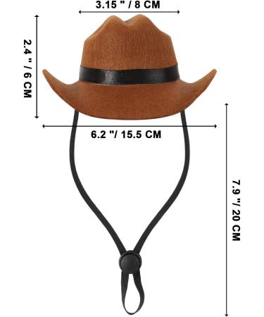 Jupsk Pet Dogs Cats Cowboy Costume Hats and Bandanas Scarf Set of 4 Pet Cowboy Caps and Triangle Scarves Accessories for Puppy Kitten Pet Party Festival and Daily Wearing Decoration - Buy Online on GoSupps.com
