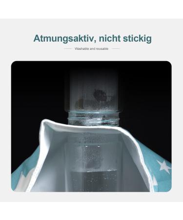 Washable Infant Wrapping Pad - 2 Pack 60x75 cm Breathable & Waterproof Baby Urine Mat Cover - Imagination Stars Design in Blue - Buy Online on GoSupps.com