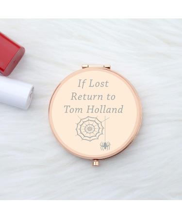 FUSTMW Spider Compact Mirror - Funny Spider Gifts for Tom Holland Super Fans - Double Sided Magnification (Rose Gold) - Buy Online on GoSupps.com