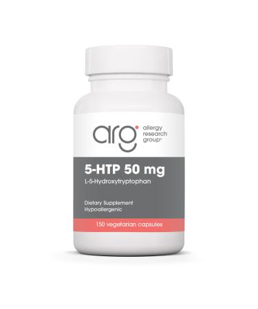 Allergy Research Group NutriCology 5-HTP - Delivers 50 mg L-5-Hydroxytryptophan - Supports Serotonin Pathways a Positive Outlook & Restfuness - 150 Servings - 150 Capsules