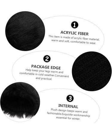 Kisangel Fur Winter Boot Covers - Warm Fluffy Ankle Socks & Leg Warmers for Women | International Shipping Available - Buy Online on GoSupps.com