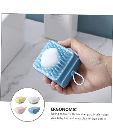 Magiclulu 4-Piece Silicone Scalp Massage Shampoo Brush - Health & Wellness Hair Washer for Men & Women - Buy Online on GoSupps.com