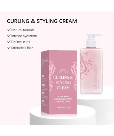 Hair Halo Curl Defining Cream Hairhalo Curl Defining Cream Curl Defining Cream Curl Cream For Curly Hair Anti Frizz Smoothing For Curly & Wavy Hair Anti Frizz Moisturizing Smoothing (150ML 2PC) - Buy Online on GoSupps.com
