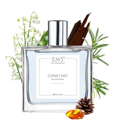 E.M-' Constant Perfume EDP Spray for Men | Spicy Musky Woody Scent | Strong and Long Lasting Fragrance Spray | Luxury Gift for Him Visit the Em5 Store