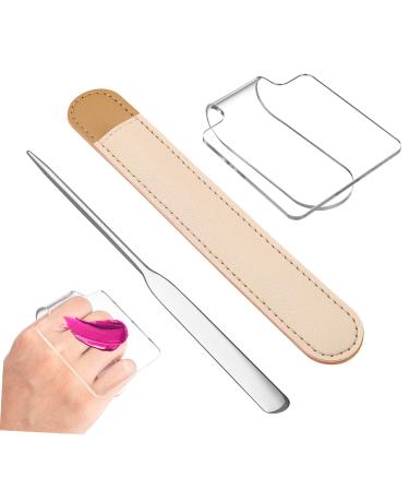 BESTYASH Palette De Maquillage Portable Avec Spatule Acier Inoxydable Et tui Pu Palette De M lange Pour Fond De Teint Pour Maquilleurs Et Utilisation Personnelle