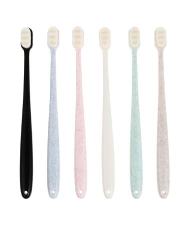Healeved 6st toothbrush sensitive gums silicone cleaning brush toothpick tooth flap picks tooth cleaning brush dental floss available manual handbook pp travel tools