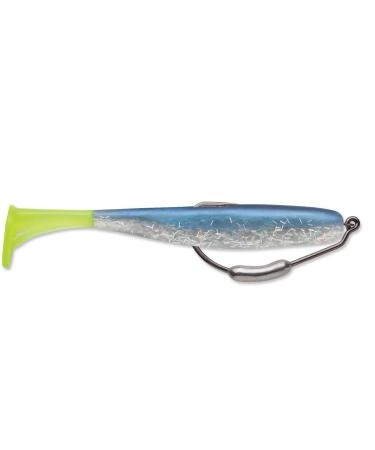 Storm 360GT Mangrove Minnow w/Hook Soft Plastic Swimbait Blue Moon Chartreuse Tail 4 Inch