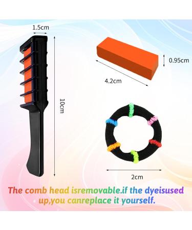 FCXQG 10 PCs Hair Chalk Set for Kids Temporary Hair Color with 10 Hair Cables for DIY Cosplay Parties & Birthdays - Buy Online on GoSupps.com