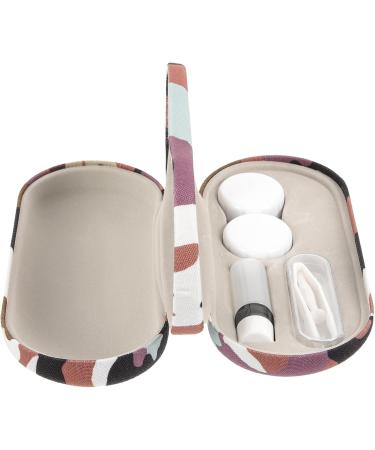 Solustre 3 Sets Glasses Case - Dual Use Travel Organizer & Protector Clipper Jaw Trainer Double-Layer Container with Flocking Cloth - Buy Online on GoSupps.com