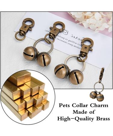 KREDHONG 2 Pairs Extra Loud Cat & Dog Bells Pet Tracker Bells Dog Bells Durable Brass Bells for Pets Collar Charm Pendant Bells for Dogs Cats Harness Training - Buy Online on GoSupps.com