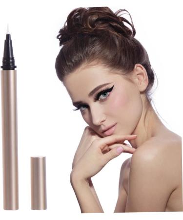 VINTORKY 5pcs Eyeliner Empty Pipe Bottle Refillable Eyeliner Pen Dropper Empty Cuticle Oil Pen Golden Plastic - Buy Online on GoSupps.com